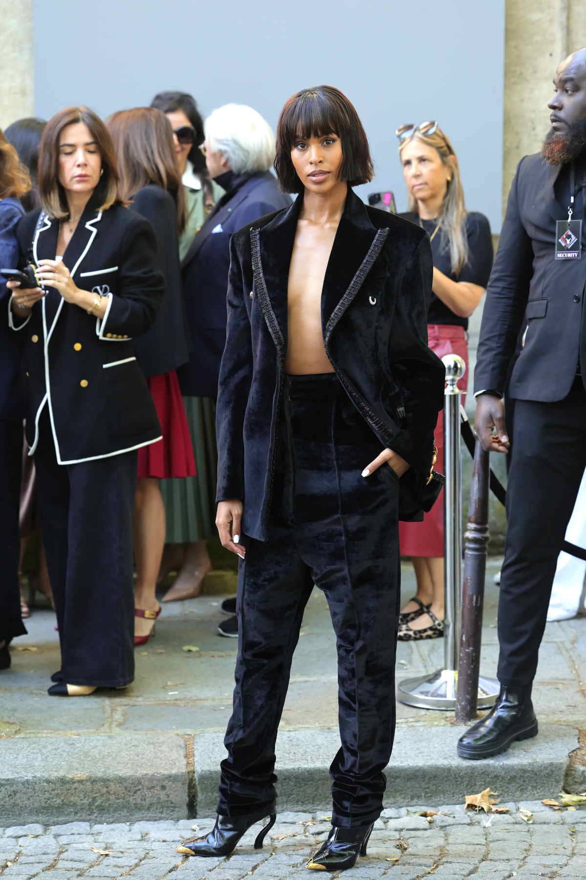 Sabrina Elba na pokazie Schiaparelli haute couture na jesień 2024