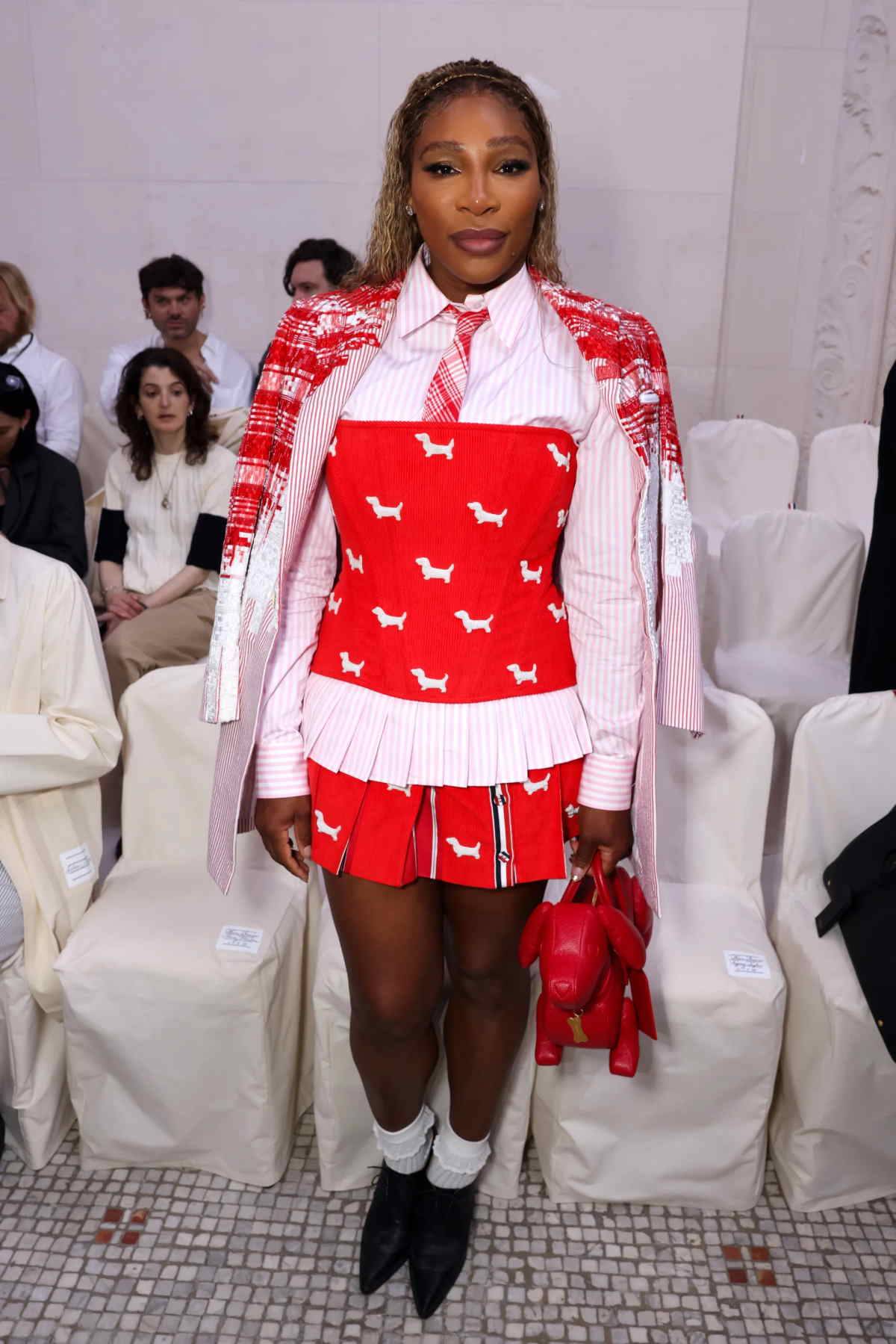 Serena Williams na pokazie Thom Browne haute couture na jesień 2024