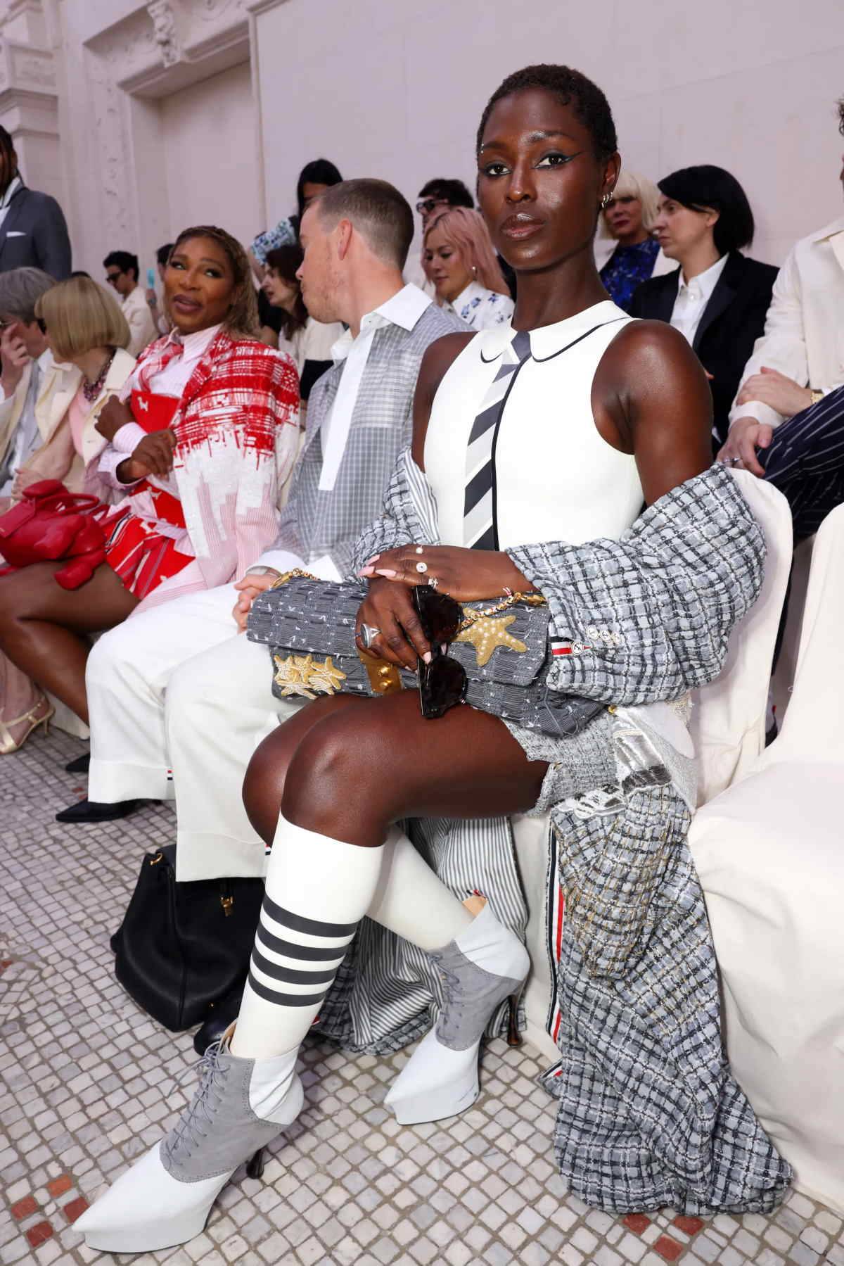 Jodie Turner-Smith na pokazie Thom Browne haute couture na jesień 2024