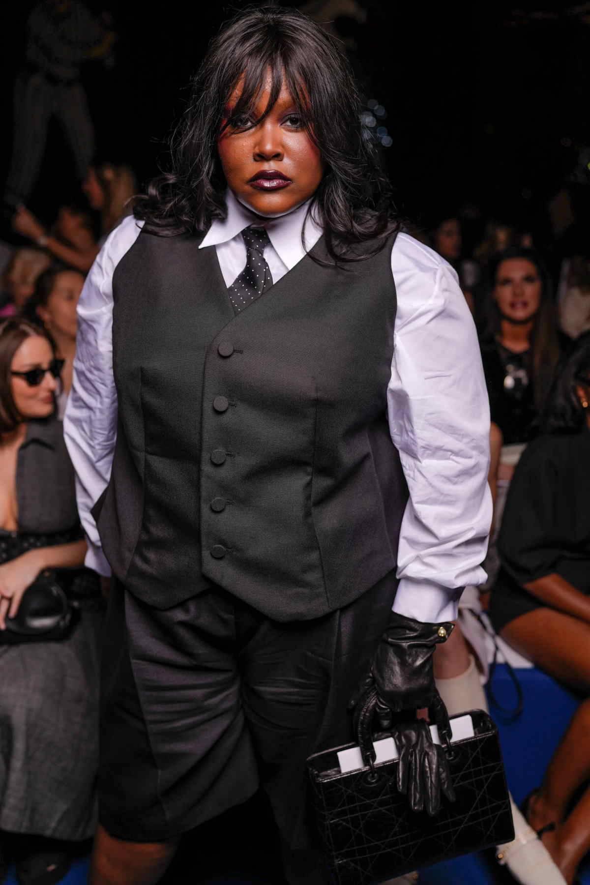 Yseult na pokazie Dior haute couture na jesień 2024