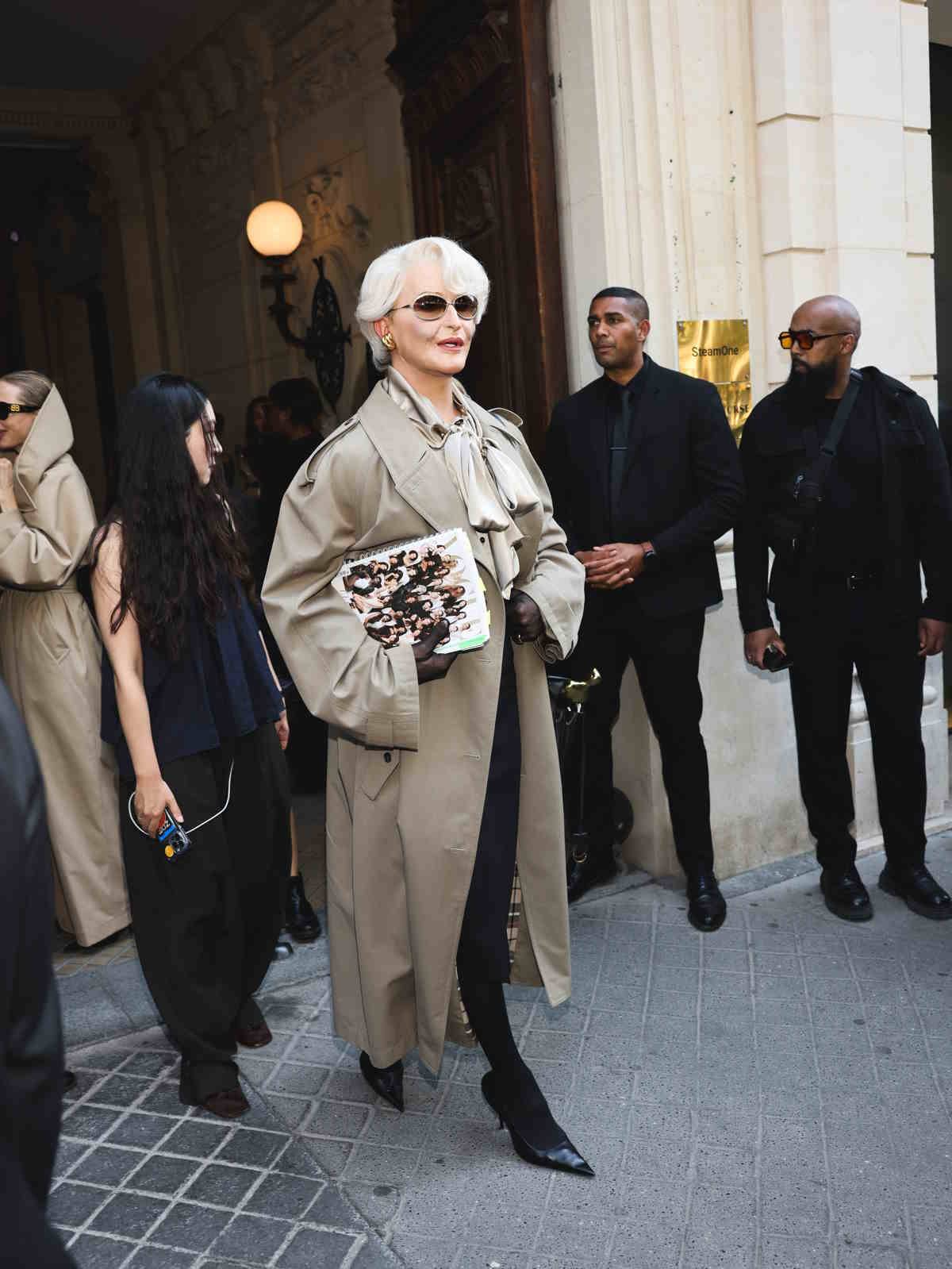 Alexis Stone na pokazie marki Balenciaga
