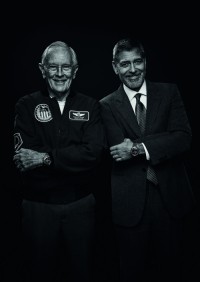 Charles Duke i George Clooney, Fot. Materiały prasowe OMEGA