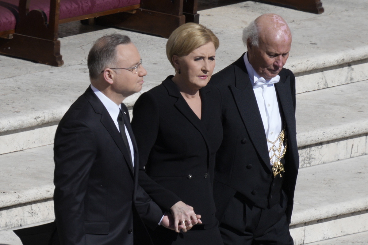 Prezydent Polski Andrzej Duda z pierwszą damą Agatą Kornhauser-Dudą