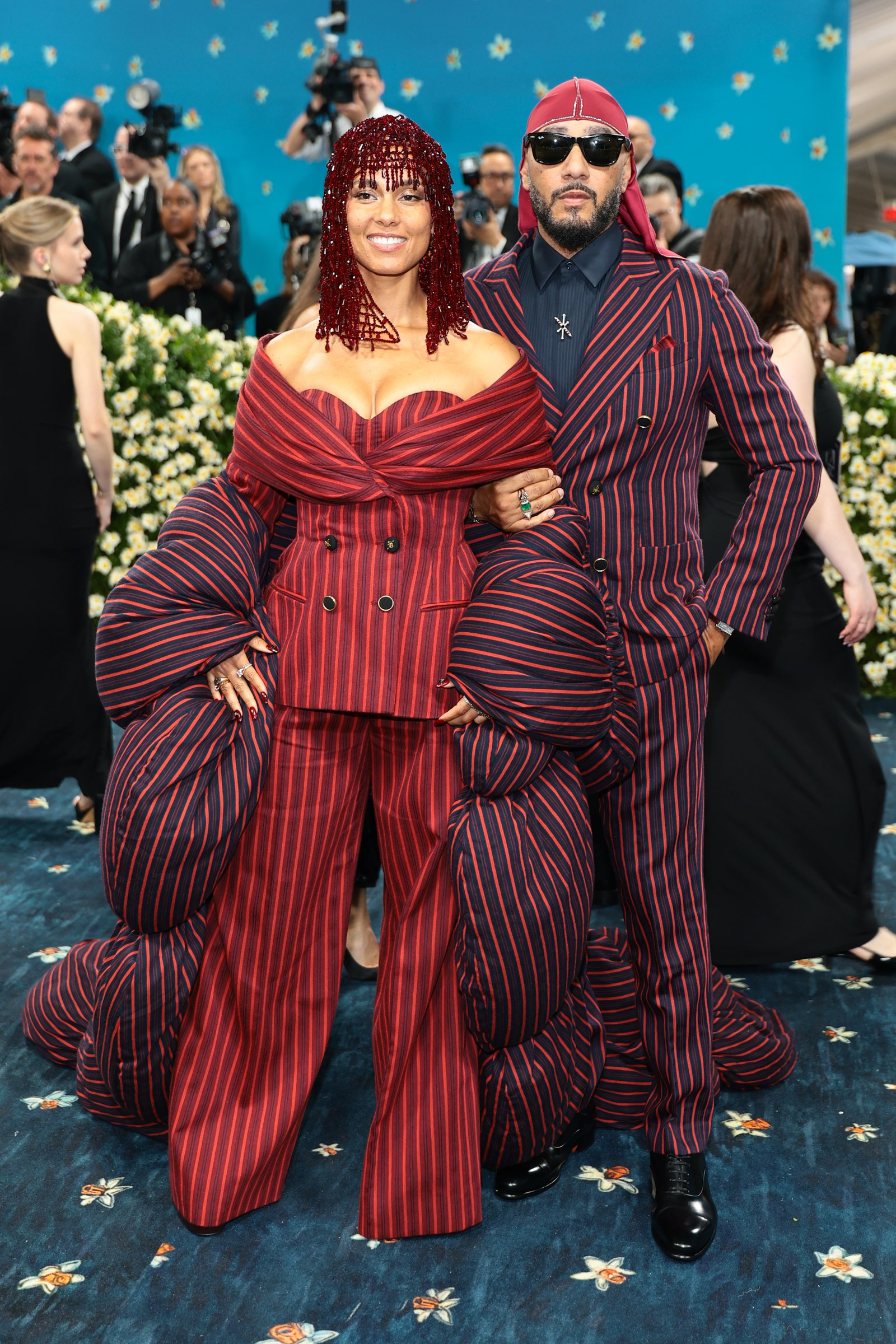 Alicia Keys i Swizz Beatz w stylizacjach Moncler