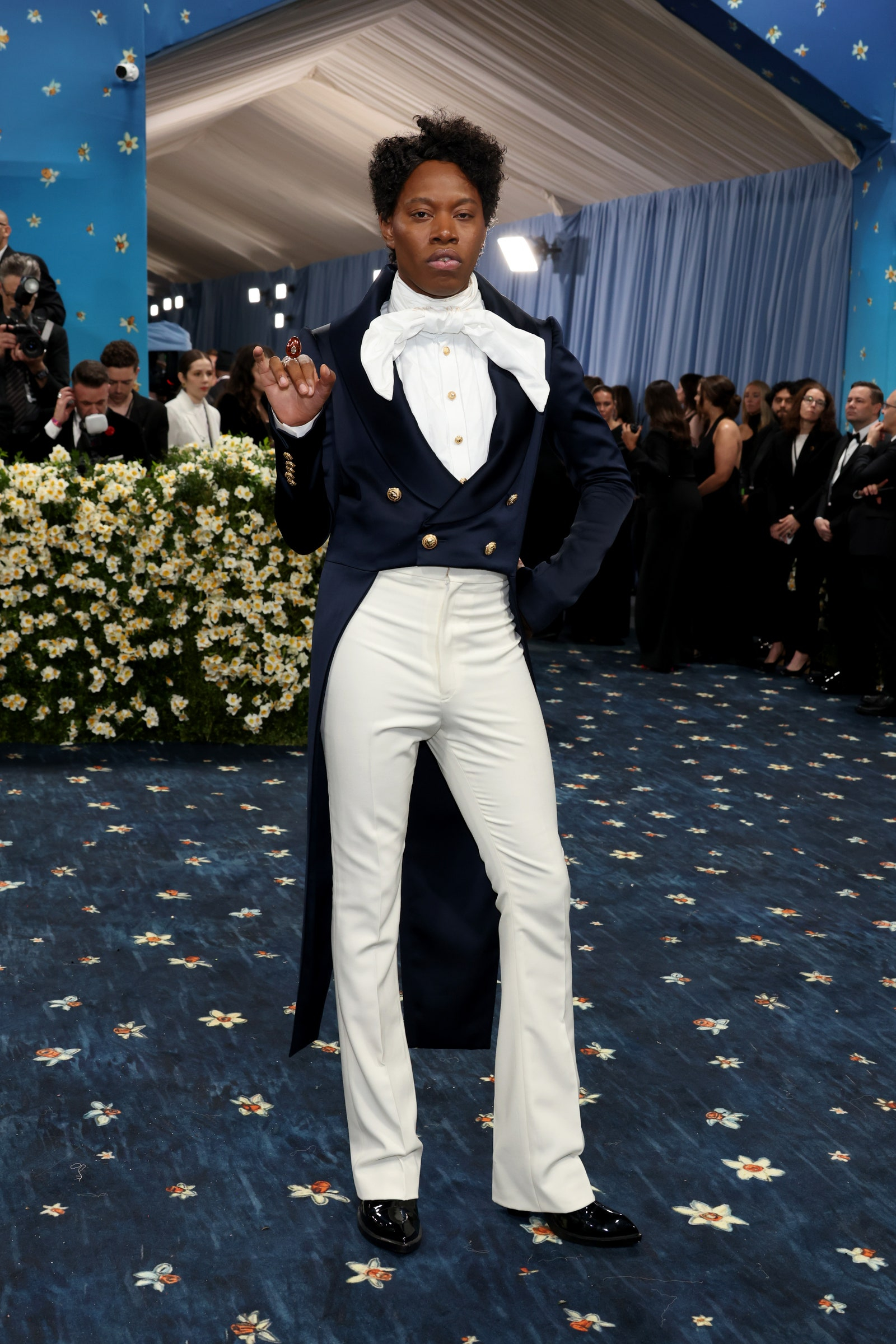 Jeremy O. Harris w stylizacji Balmain