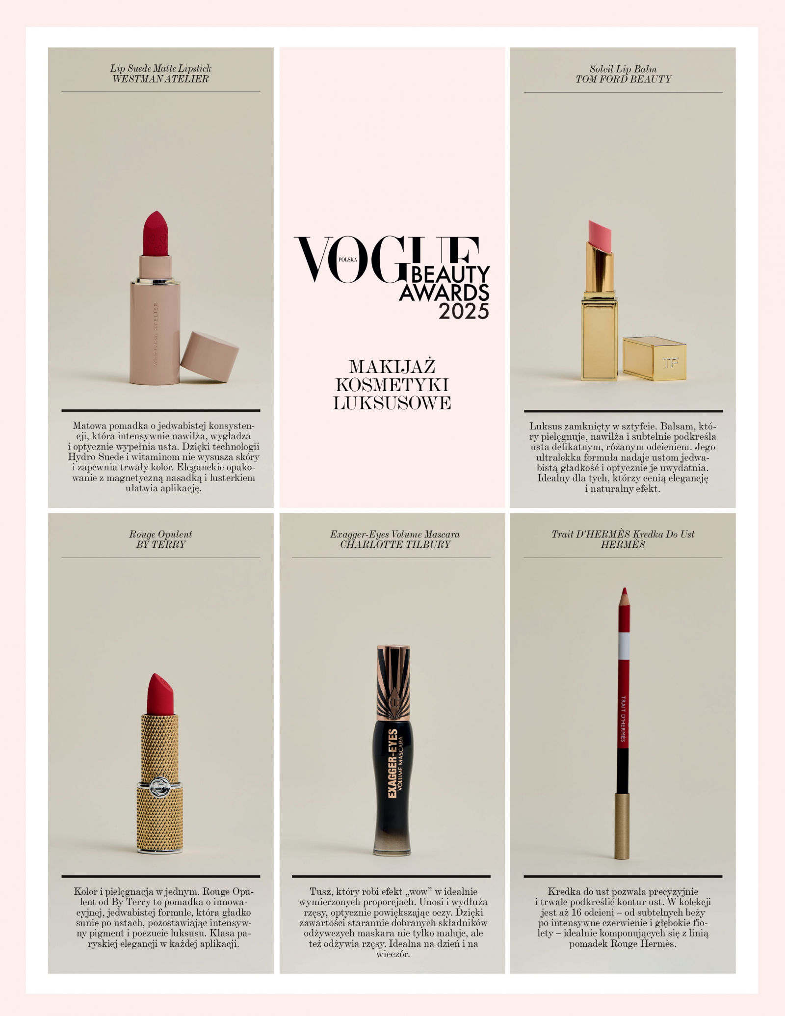 Nominowani w konkursie „Vogue Polska Beauty Awards 2025”