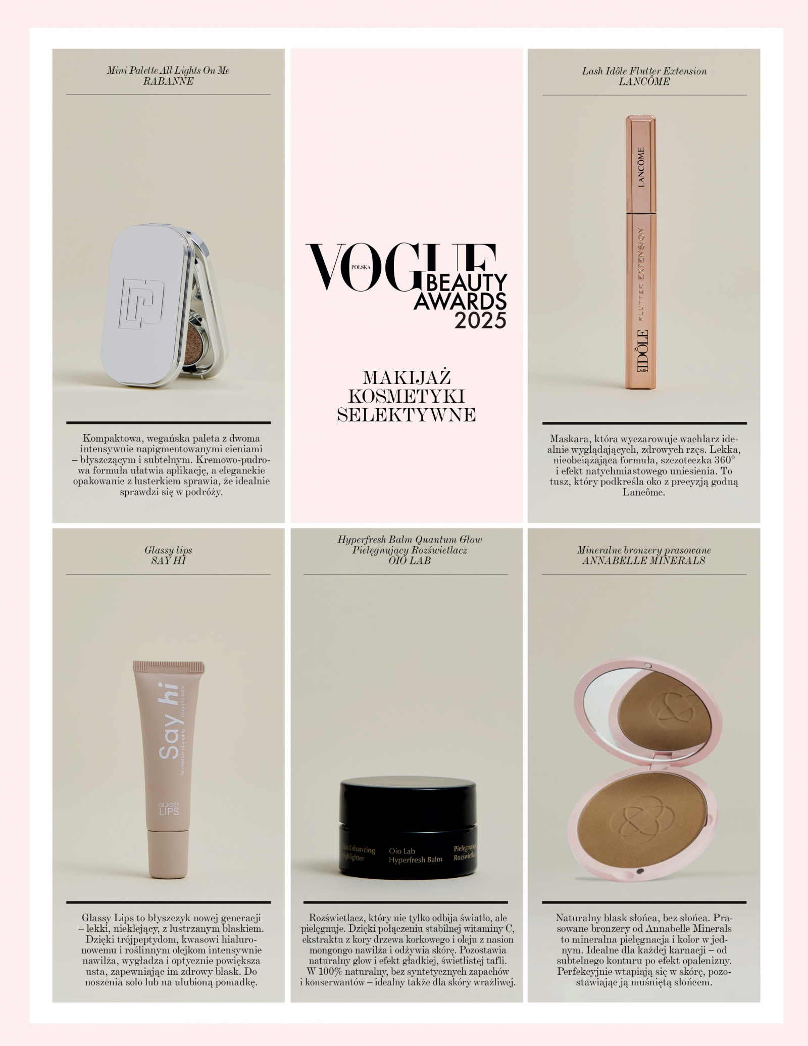 Nominowani w konkursie „Vogue Polska Beauty Awards 2025”