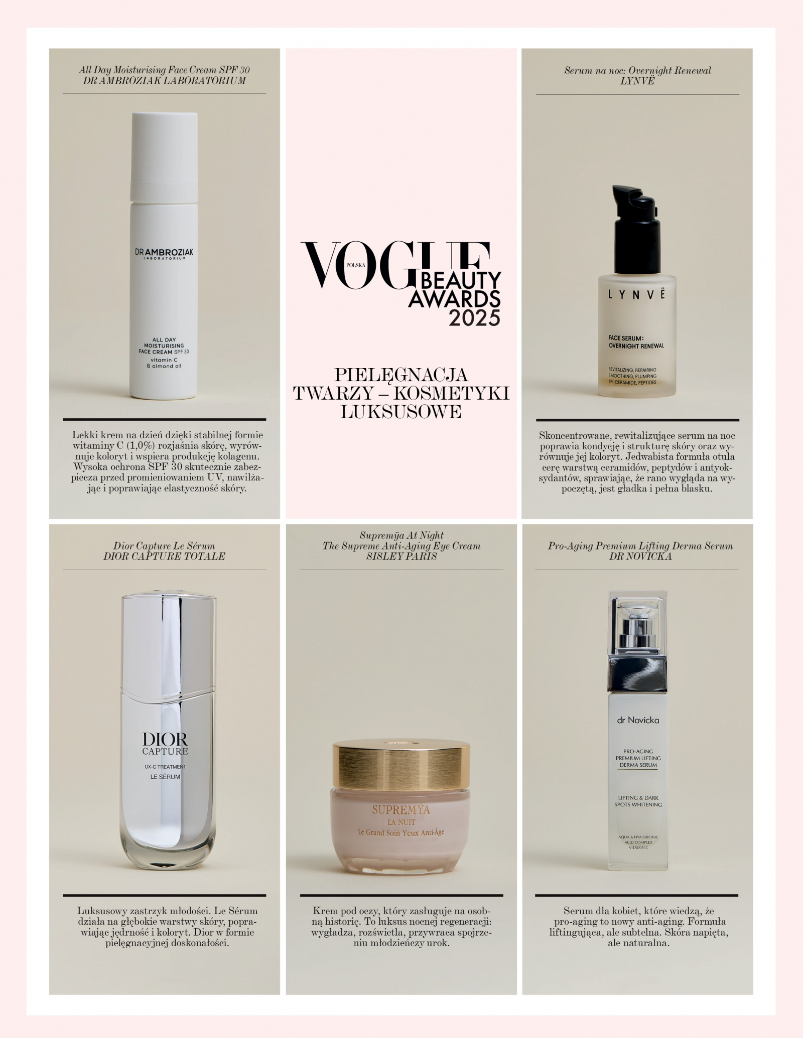 Nominowani w konkursie „Vogue Polska Beauty Awards 2025”