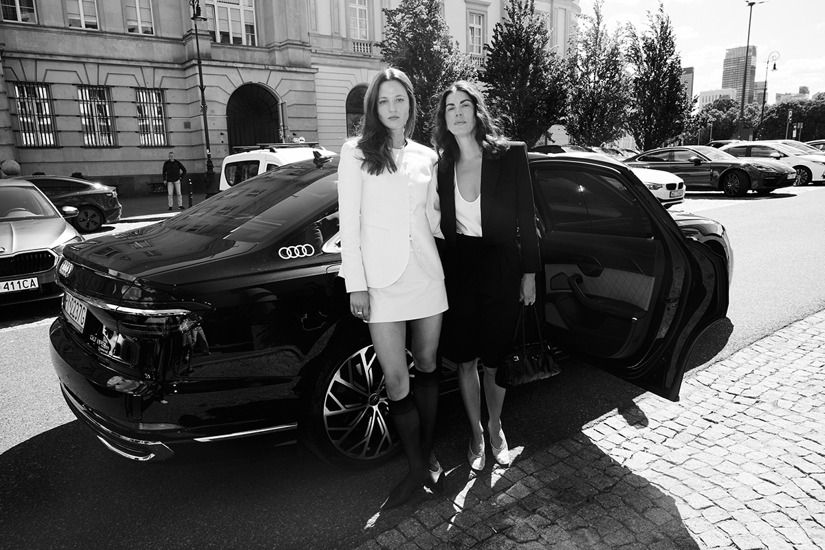 Członkinie jury modelka Julia Banaś i stylistka fryzur Marta Zawiślańska