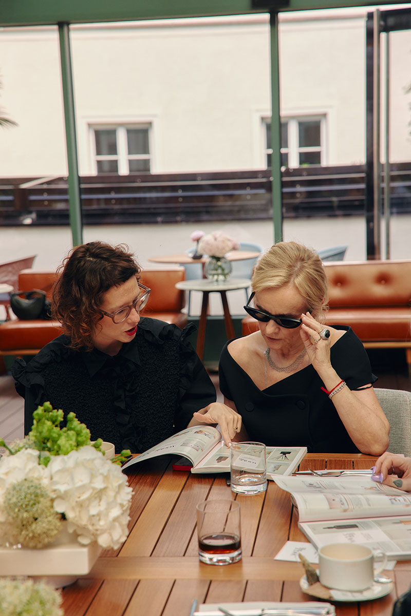 Szefowa działu urody „Vogue Polska Marta Waglewska i Joanna Czech, guru kosmetologii.
