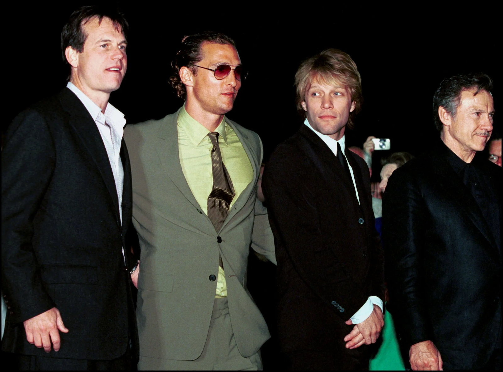 Bill Paxton, Matthew McConaughey, Jon Bon Jovi i Harvey Keitel w 2000 roku