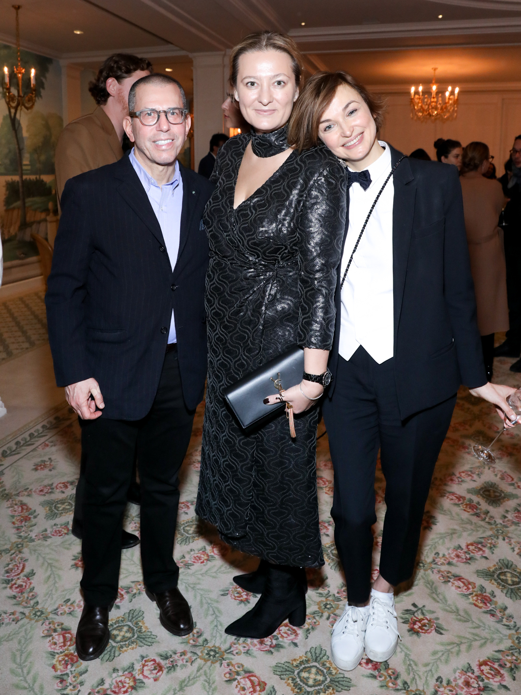 Jonathan Newhouse, redaktor naczelna Vogue Russia, Masha Fedorova i Karina Dobrotvorskaya, Fot. François Goizé 