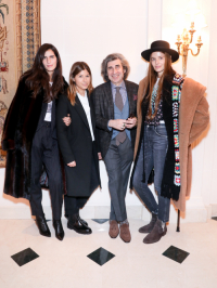 Włoska redaktorka mody Chiara Totire, Jennifer Berk (Condé Nast International), Gene Krell i blogerka, Carlotta Oddi., Fot. François Goizé 