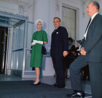 Księżna Grace podczas spotkania w Białym Domu w 1961 roku, Fot. Bettmann/Getty Images