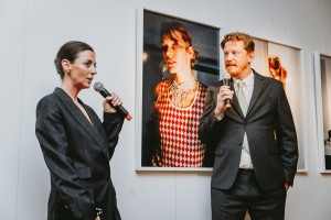 Mary McCartney i redaktor naczelny Vogue Polska Filip Niedenthal, fot. Piotr Szafran