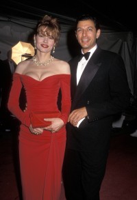 Geena Davis i Jeff Goldblum, 1990 rok, Fot. Getty Images