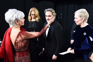 Jane Fonda, Joaquin Phoenix i Olivia Coleman, (Fot. Getty Images)