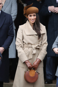 Meghan Markle podczas świąt Bożego Narodzenia w 2017 roku, Fot. Getty Images