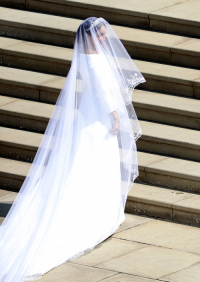 Meghan Markle w sukni ślubnej Givenchy, Fot. Getty Images