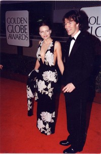 Z mężem, Davidem E. Kelleyem na gali rozdania Złotych Globów, 1998 rok, Fot. Jeff Kravitz/FilmMagic