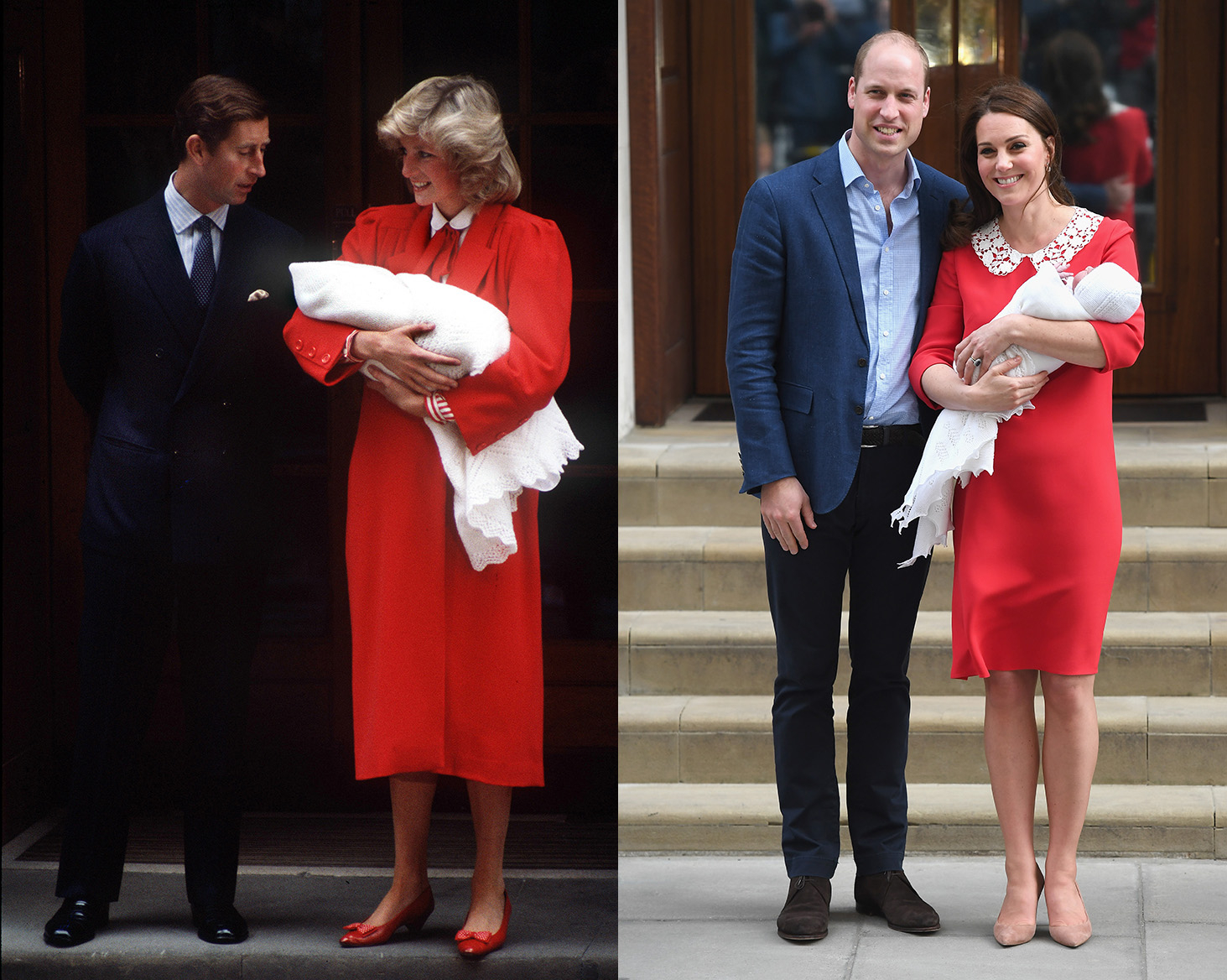 Lady Diana w 1984 roku, księżna Cambridge w 2018 roku, Fot. Getty Images