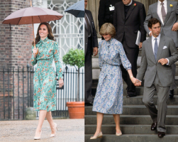 Księżna Cambridge w 2017 roku, Lady Diana w 1981 roku, Fot. Getty Images