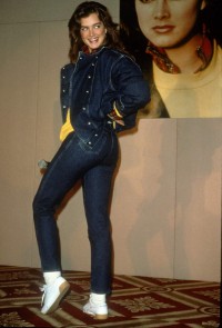 Wprowadzenie kolekcji Brooke Shields Jeans Collections w 1985 roku, (Fot. PL Gould/IMAGES/Getty Images)