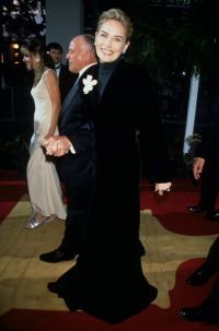 Sharon Stones na gali rozdania Oscarów w 1996 roku, Fot. Getty Images