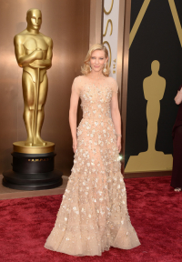 Cate Blanchett na gali rozdania Oscarów w 2014 roku, Fot. Getty Images