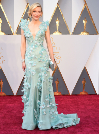Cate Blanchett na gali rozdania Oscarów w 2016 roku, Fot. Getty Images