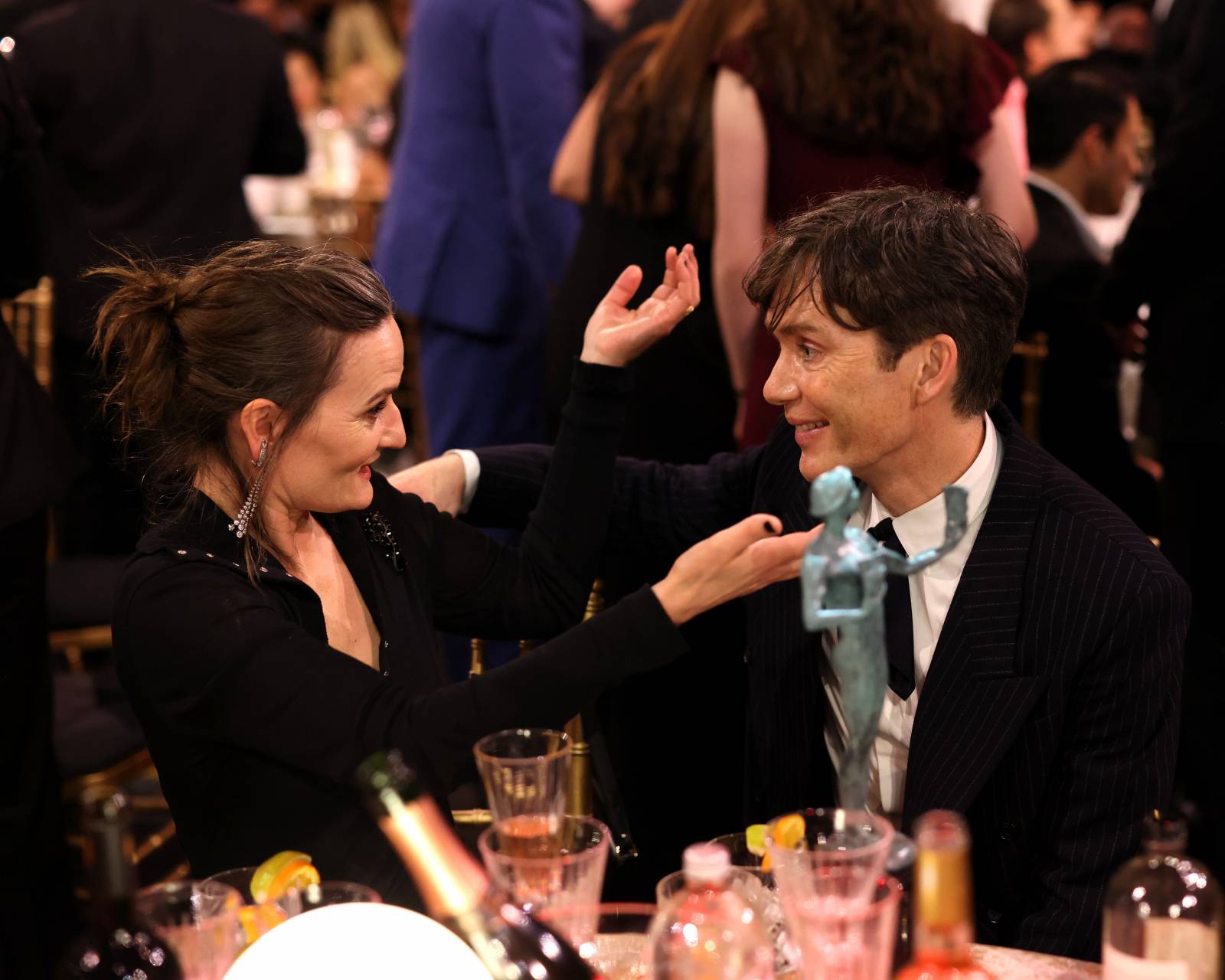 Yvonne McGuinness i Cillian Murphy na rozdaniu SAG Awards / (Fot. Jay L. Clendenin/Shutterstock for SAG/East News)