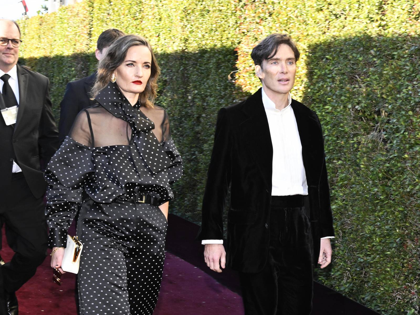 Yvonne McGuinness i Cillian Murphy na rozdaniu Złotych Globów 2024 (Fot. Getty Images)