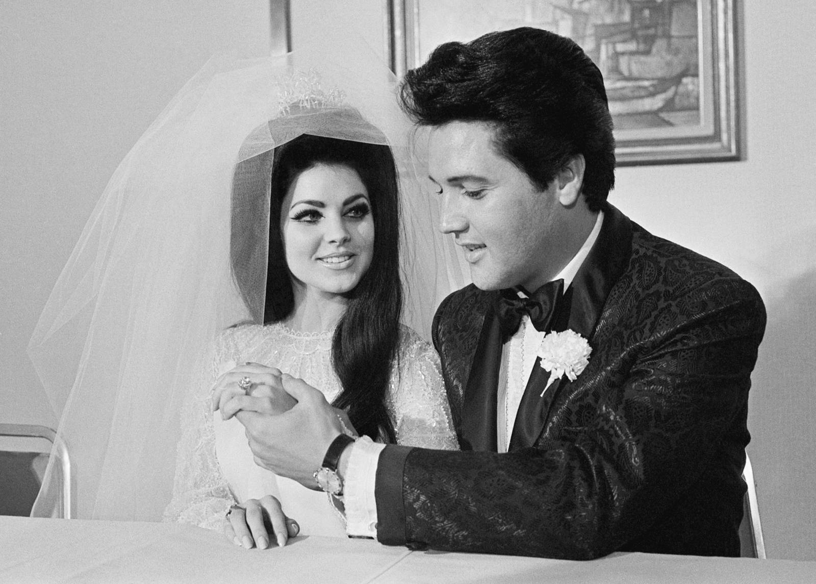 Ślub Elvisa i Priscilli w Las Vegas w 1967 roku (Fot. Getty Images)