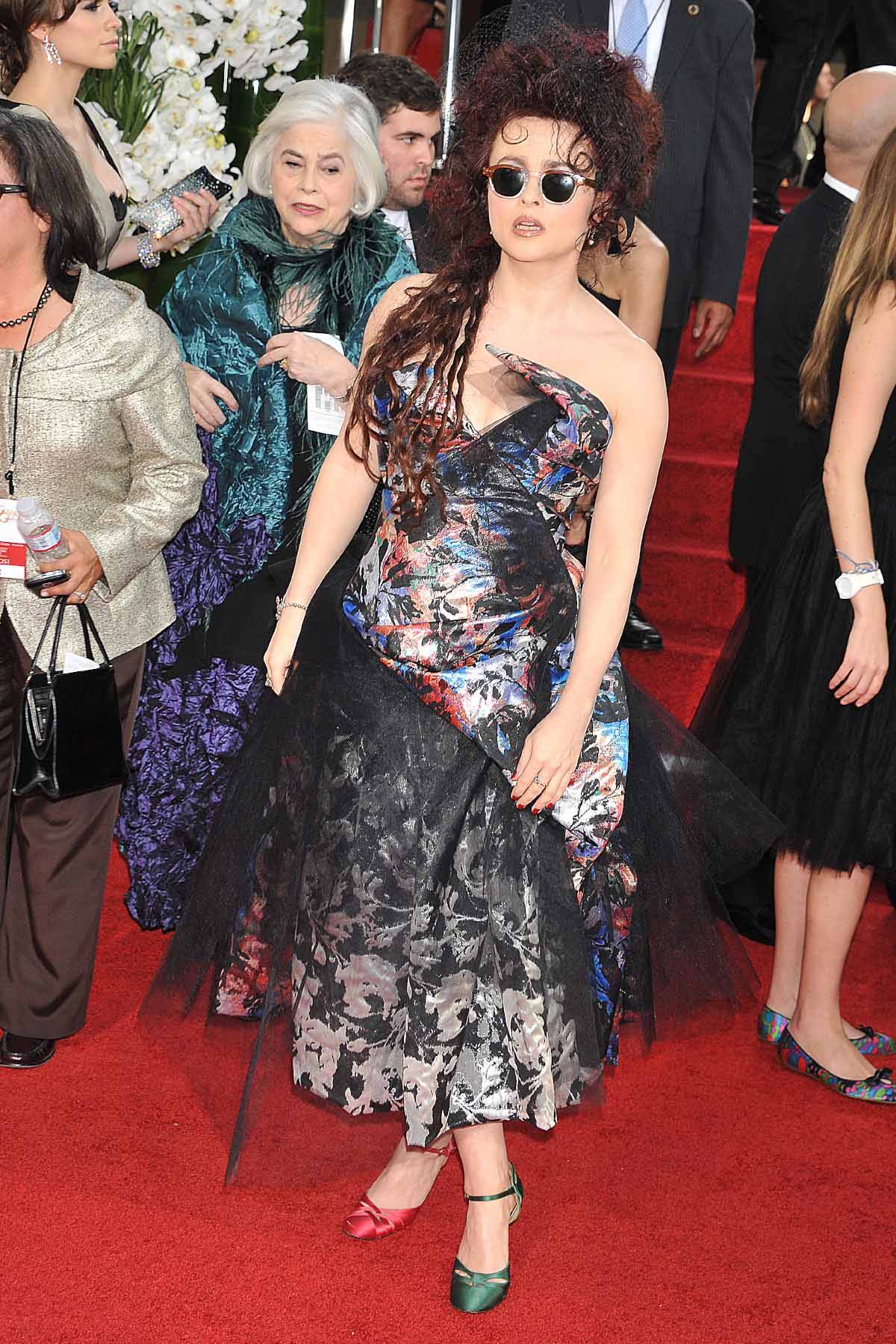 Helena Bonham Carter podczas ceremonii rozdania Złotych Globów w 2011 roku (Fot. Getty Images)