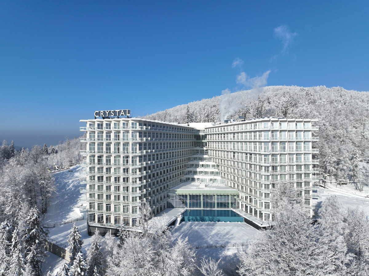 Pięciogwiazdkowy hotel Crystal Mountain zbudowano na zboczu Góry Bukowej w Wiśle.