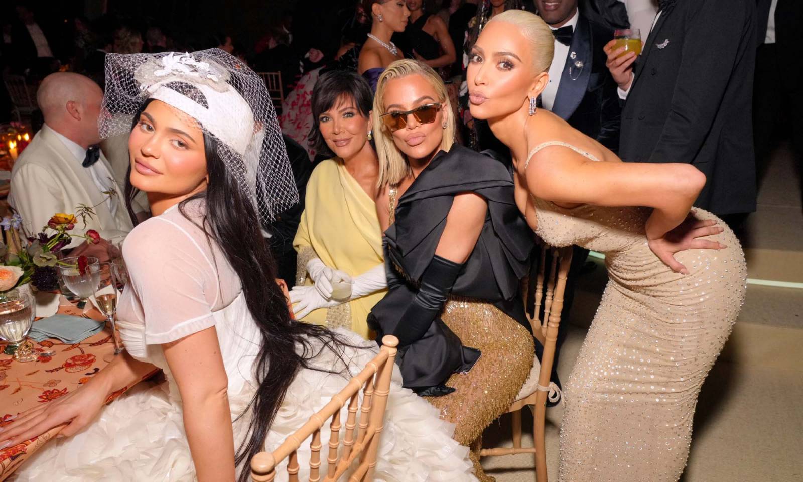 Kylie Jenner, Kris Jenner, Khloé i Kim Kardashian (Fot. Getty Images)