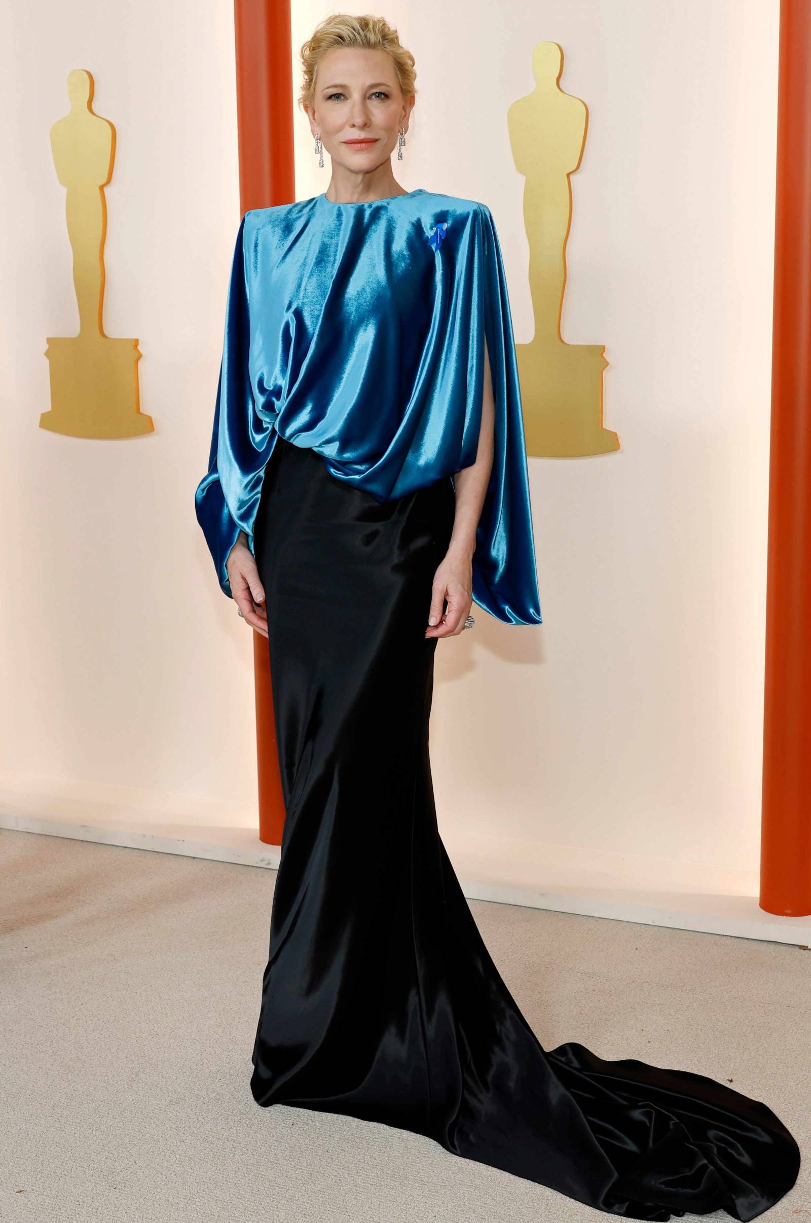 Stylizacja Cate Blanchett na gali Oscarów 2023.