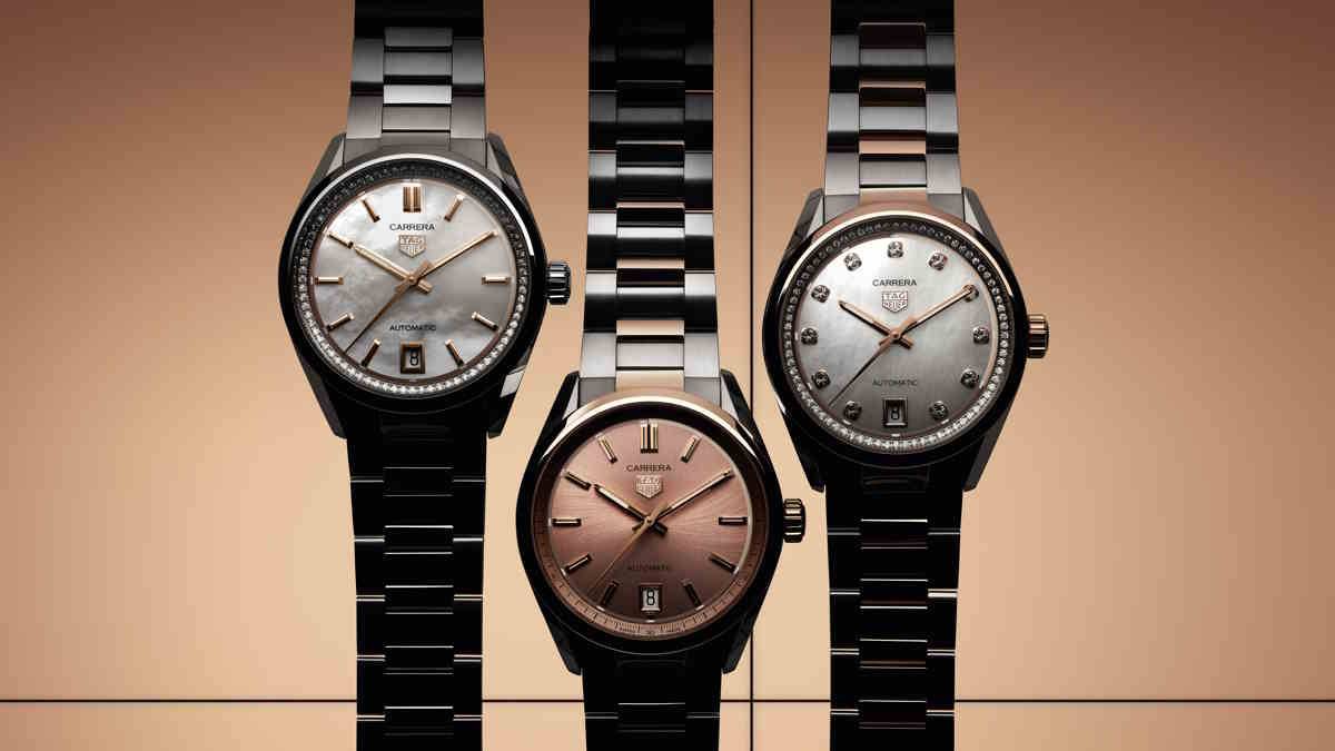 TAG Heuer: Trzy nowe damskie zegarki Carrera Date. Zegarki Carrera Date marki TAG Heuer, zaprezentowane na targach Watches and Wonders w Genewie, to definicja kobiecości i wyrafinowania.