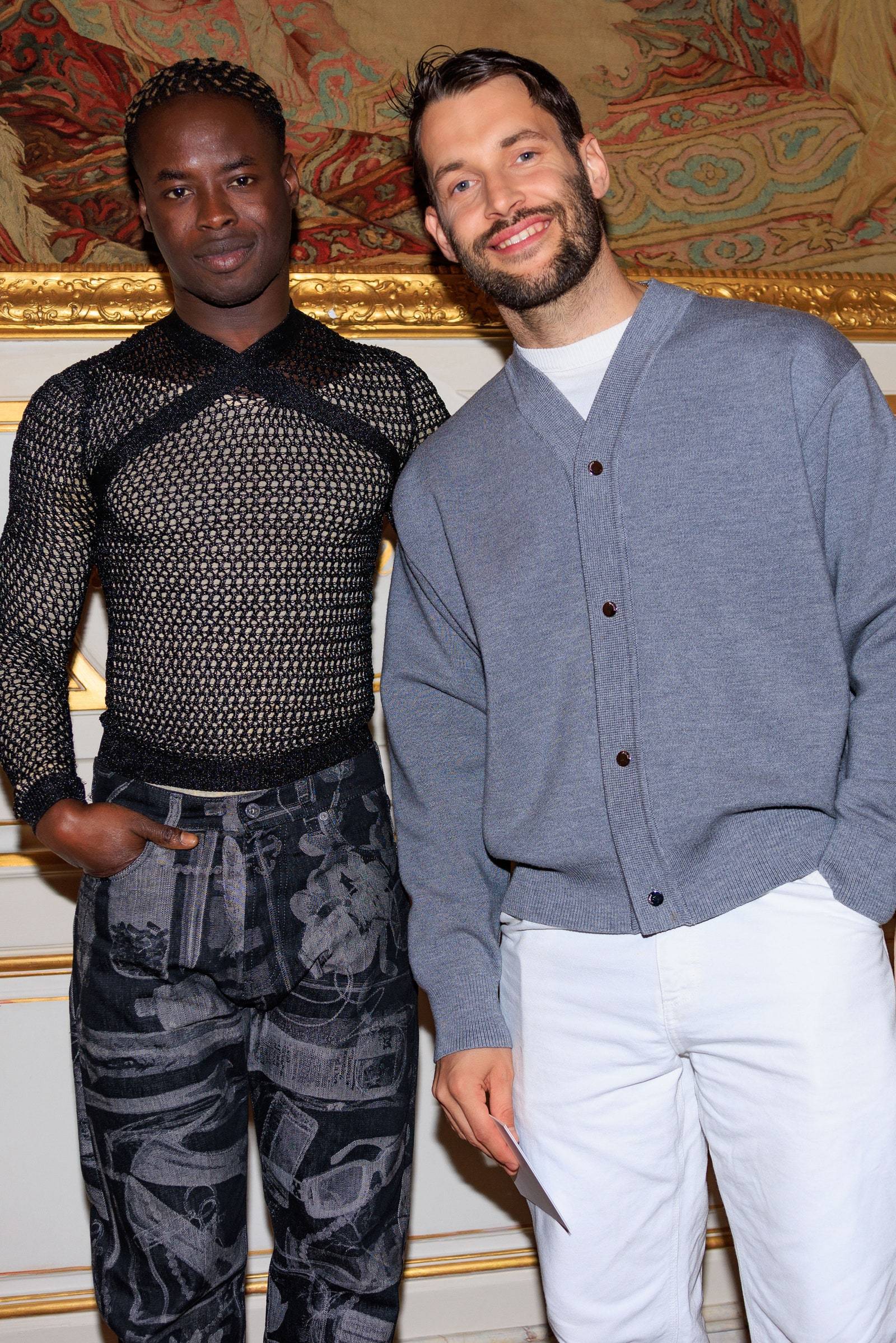 Ib Kamara i Simon Porte Jacquemus (fot. Acielle StyleDuMonde)