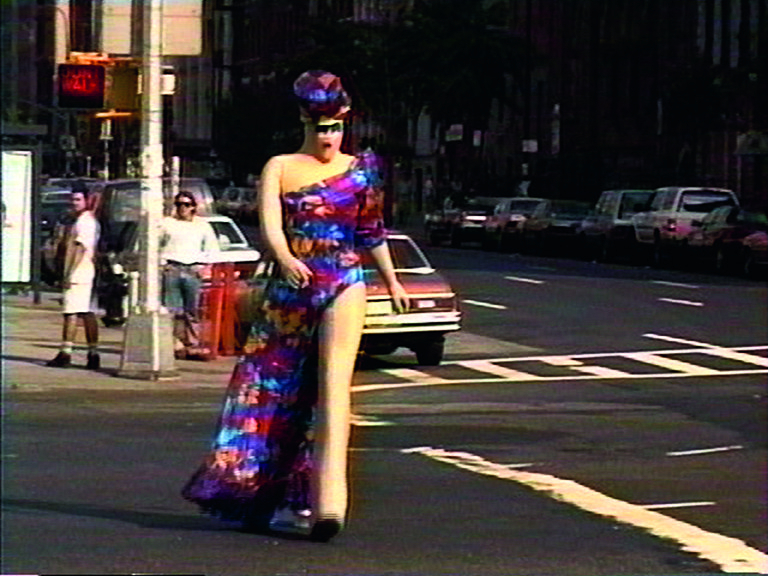 Charles Atlas, Still from Mrs Peanut Visits New York 1999 © Charles Atlas. Courtesy Courtesy of the artist and Luhring Augustine, New York.