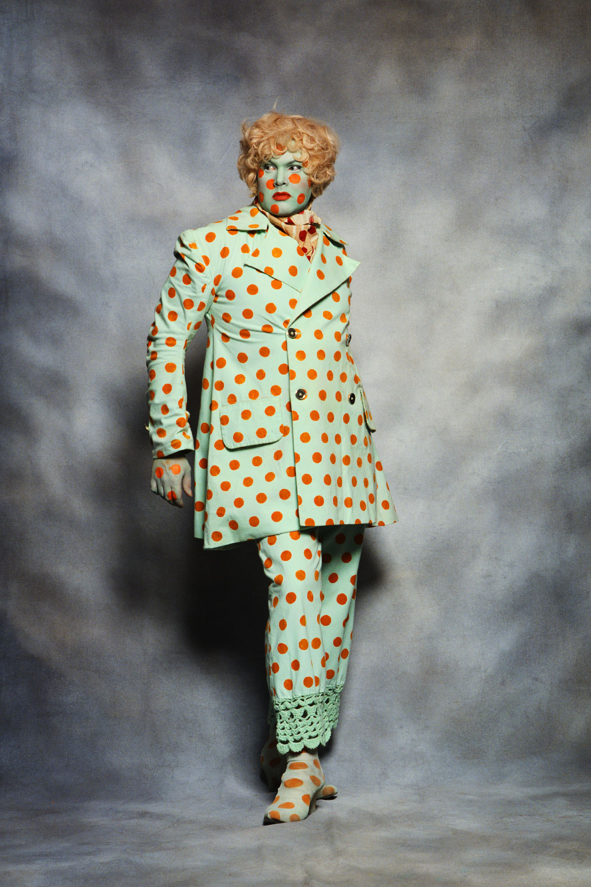 Fergus Greer, Leigh Bowery Session 4 Look 19 August 1991 ©Fergus Greer. Courtesy Michael Hoppen Gallery.