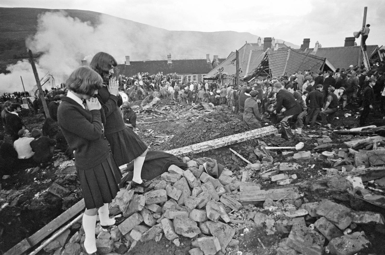 Katastrofa w Aberfan, 1966 rok (Fot. Getty Images)