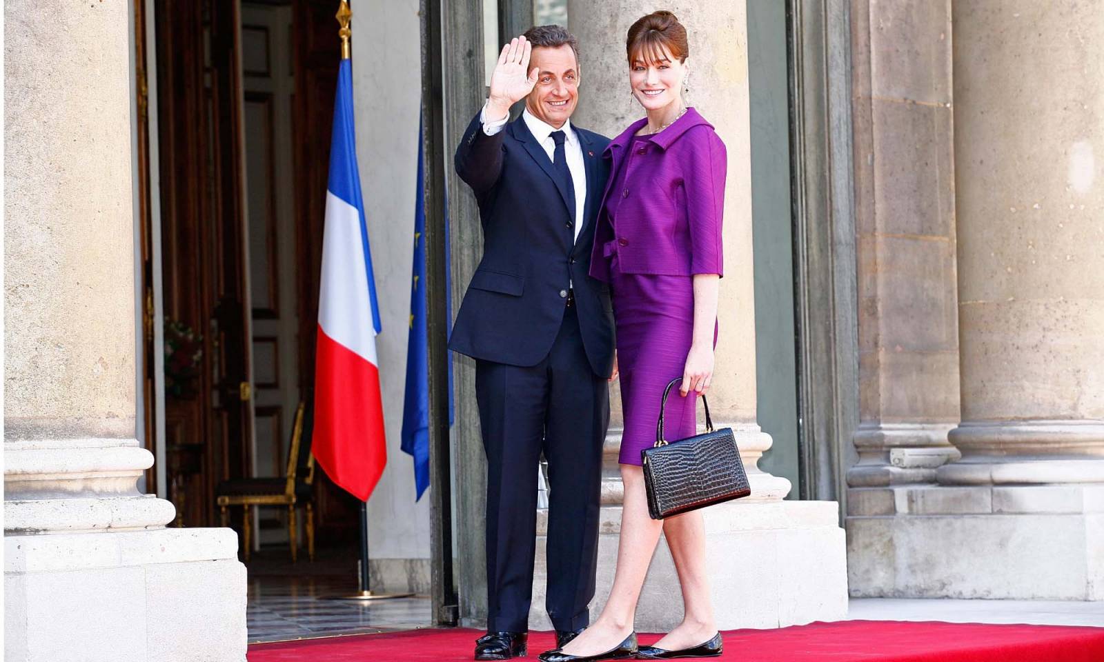 Carla Bruni i Nicholas Sarkozy (Fot. Getty Images)