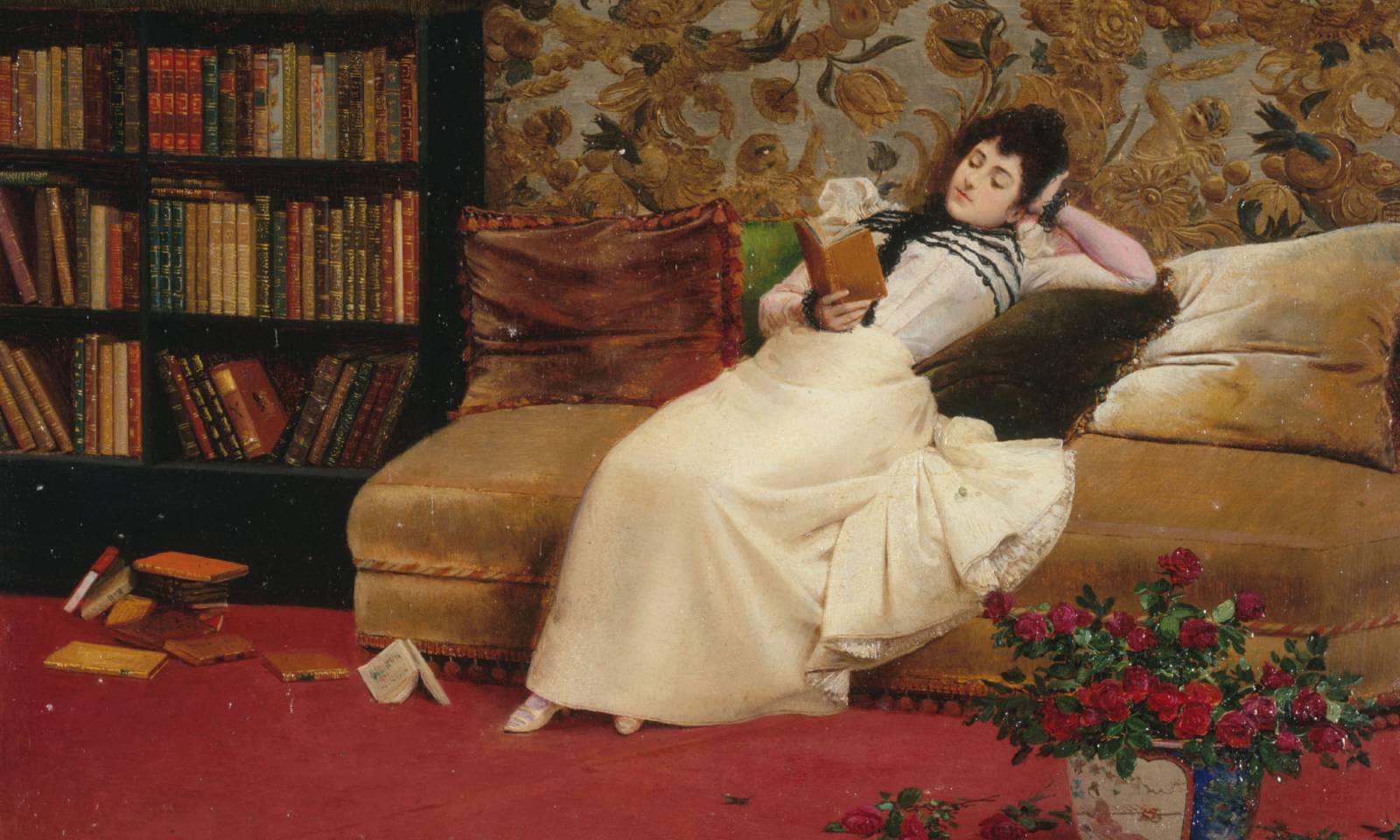 Reading, Georges Croegaert (Fot. Heritage Art/Heritage Images via Getty Images)