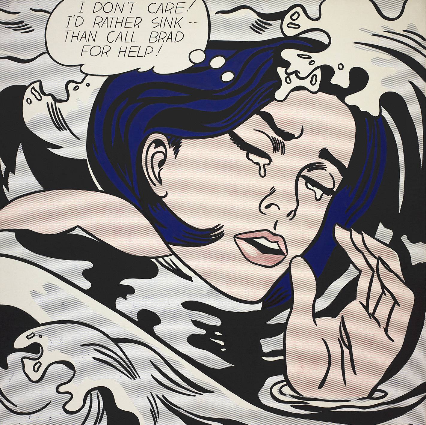 Roy Lichtenstein, Drowning Girl, 1963 (© Estate of Roy Lichtenstein/Bildrecht, Vienna 2023, Fot. The Museum of Modern Art, New York/Scala, Florence)