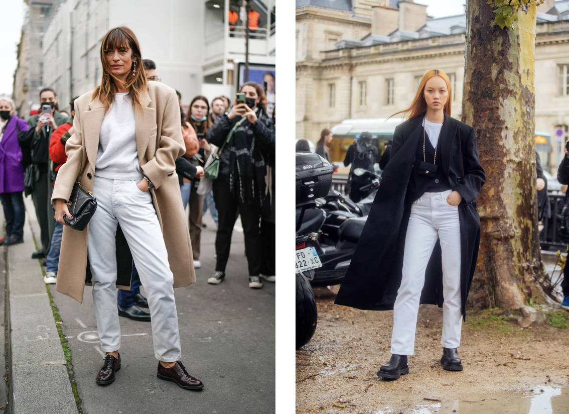 Caroline de Maigret i Jan Baiboon w białych spodniach (Fot. Getty Images)