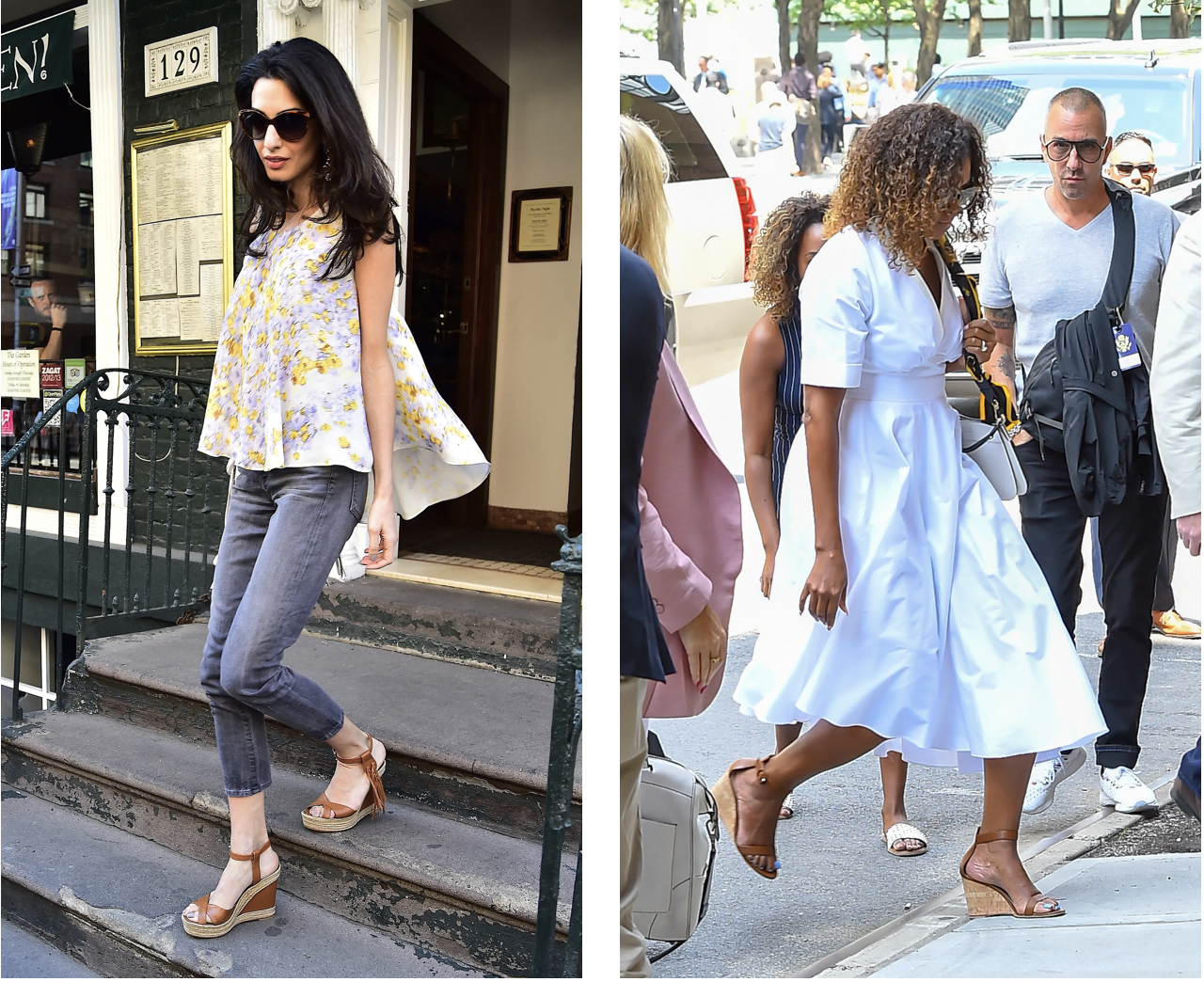 Amal Clooney (For. Alo Ceballos, Getty Images); Michelle Obama (Fot. Raymond Hall, Getty Images)