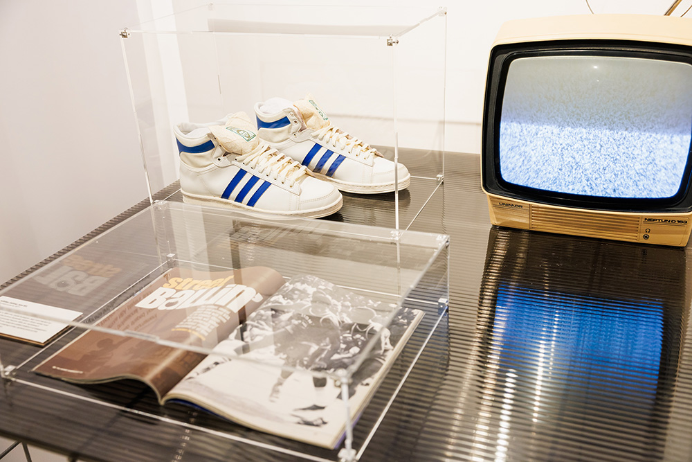 adidas Jabbar, lata 80., wystawa „Sneakers Unboxed: Studio to Street powered by PRM” w Pop Culture Gallery @Stary Browar / „A touring exhibition from the Design Museum London (Fot. M. Zakrzewski)