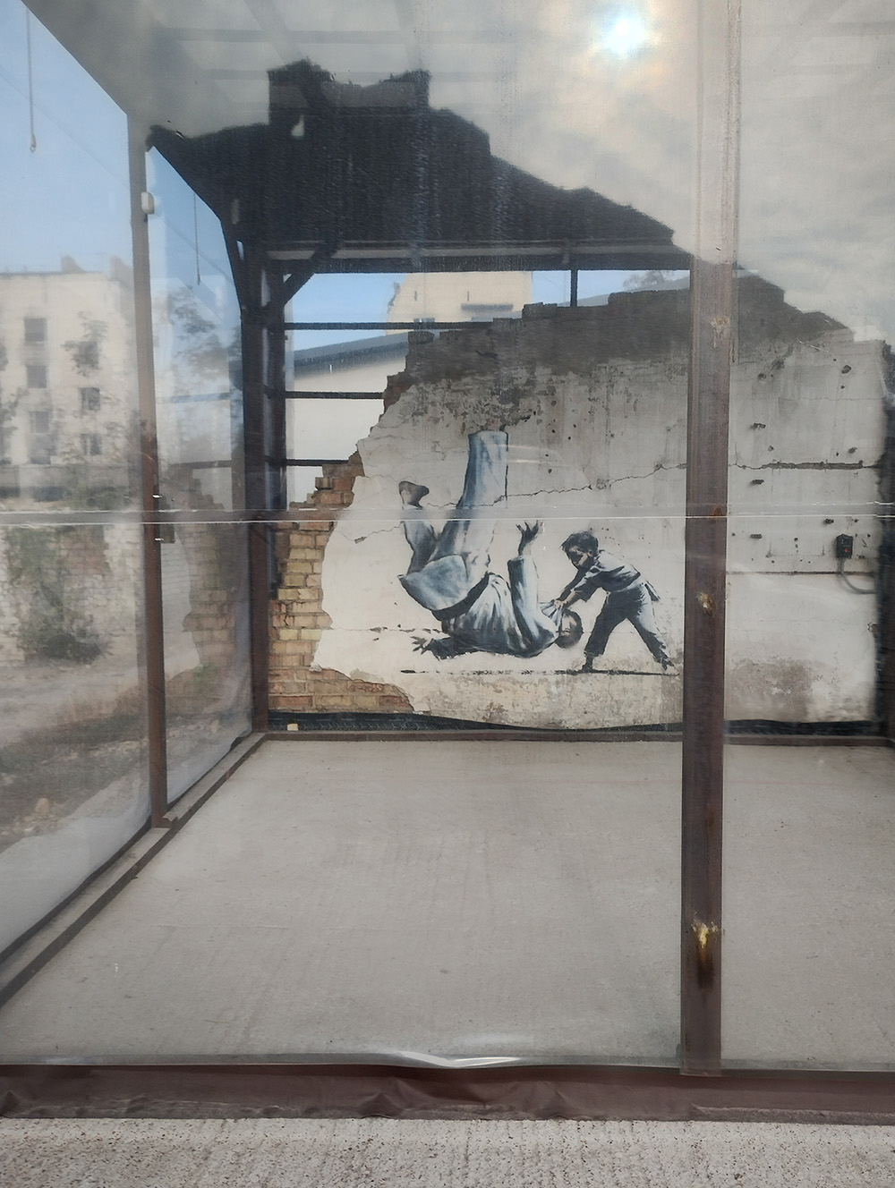 Banksy w Borodziance, Fot. A.Sańczuk