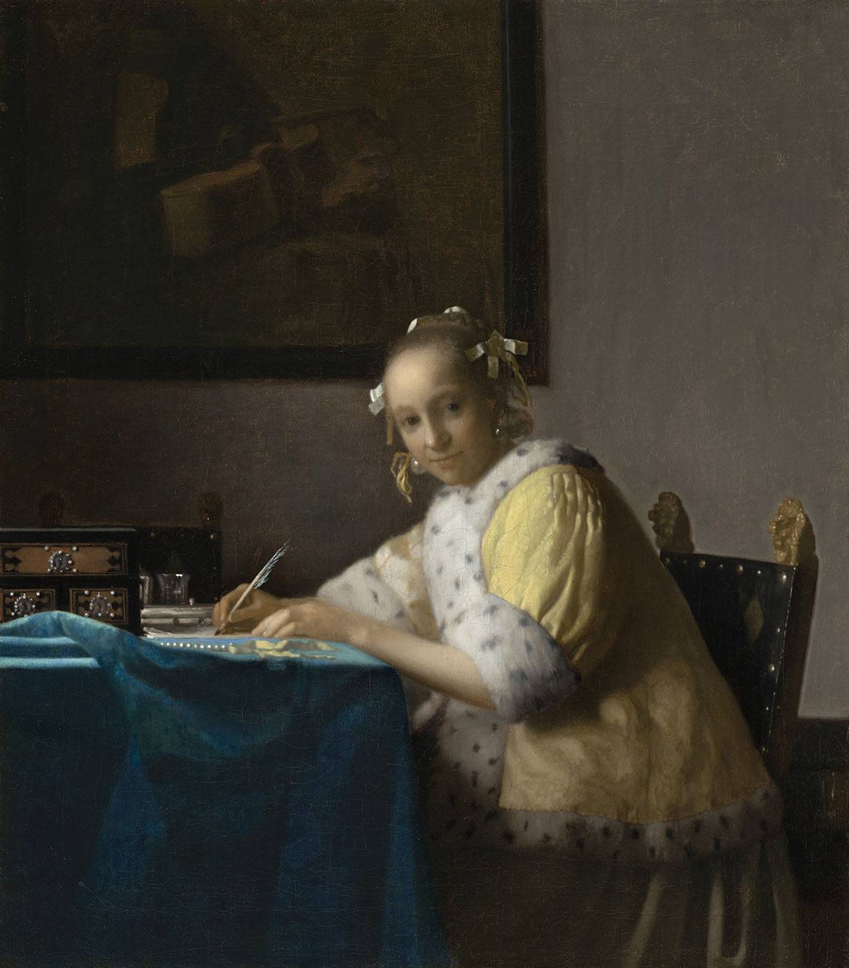 Kobieta pisząca list, obraz Jan Vermeer (Fot. Getty Images)